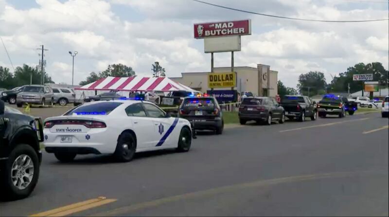 The shooting occurred at a shop on Friday morning (KATV/AP)