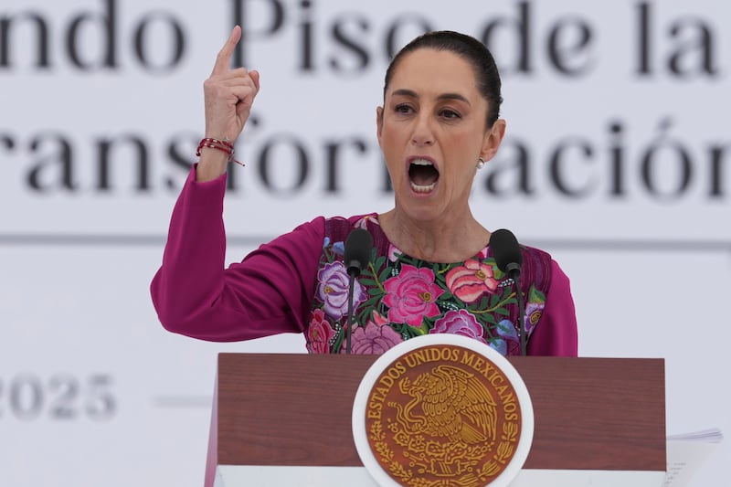 Mexican President Claudia Sheinbaum (Fernando Llano/AP)