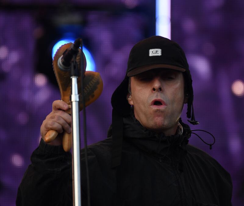 Liam Gallagher performing at the Trnsmt Festival in July