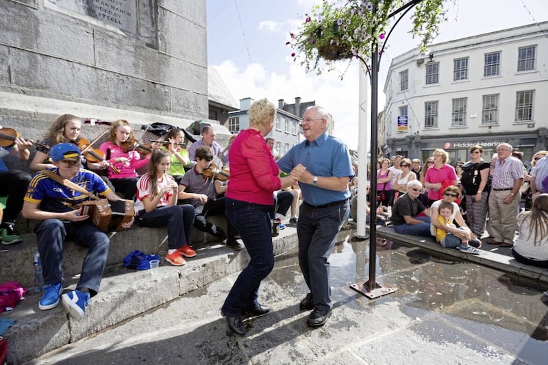 Mike Mahony and Marion Casey at the Fleadh Cheoil in Ennis, Co Clare. Picture by Eamon Ward 