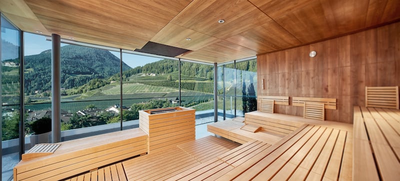 Scenic sauna