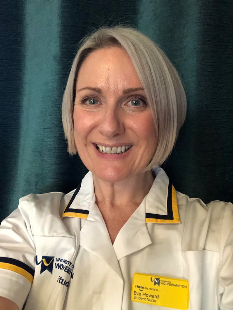 Eve Howard has retrained as a nurse