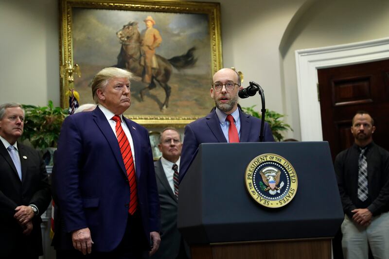 President Donald Trump at the White House in 2019 (Evan Vucci/AP)