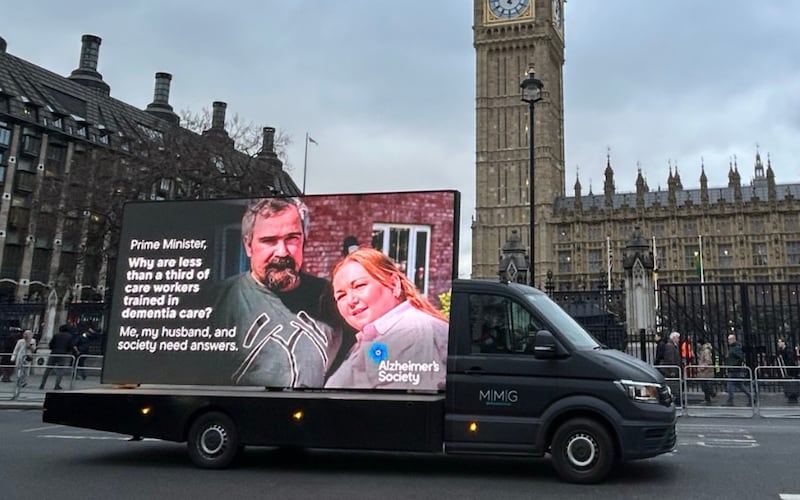 Síle shared the couple's story as part of the Alzheimer's Society's 'Behind Closed Doors' campaign, which is shedding a light on those living with dementia and calling for better support. (Alzheimer's Society)