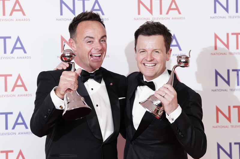 Ant McPartlin and Declan Donnelly extended their historic streak in the best presenter category