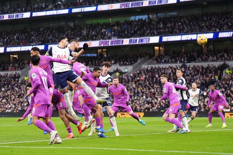 Rodrigo Bentancur headed Tottenham level