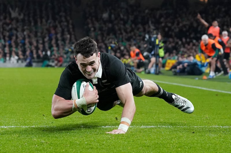 Will Jordan’s try sealed New Zealand’s win in Dublin