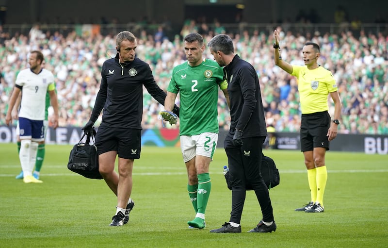 Seamus Coleman will be missing for the hosts after getting injured against England .