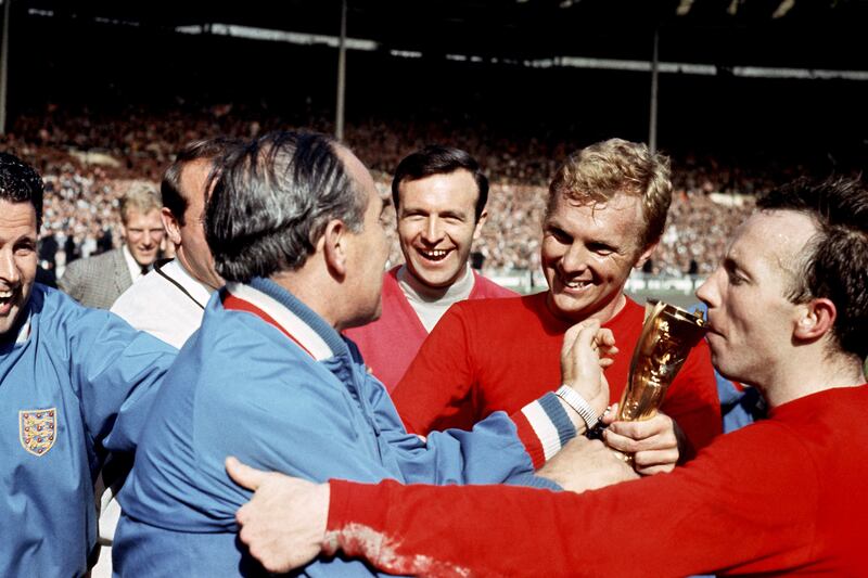 England’s only major trophy win was under manager Sir Alf Ramsey and captain Bobby Moore in 1966