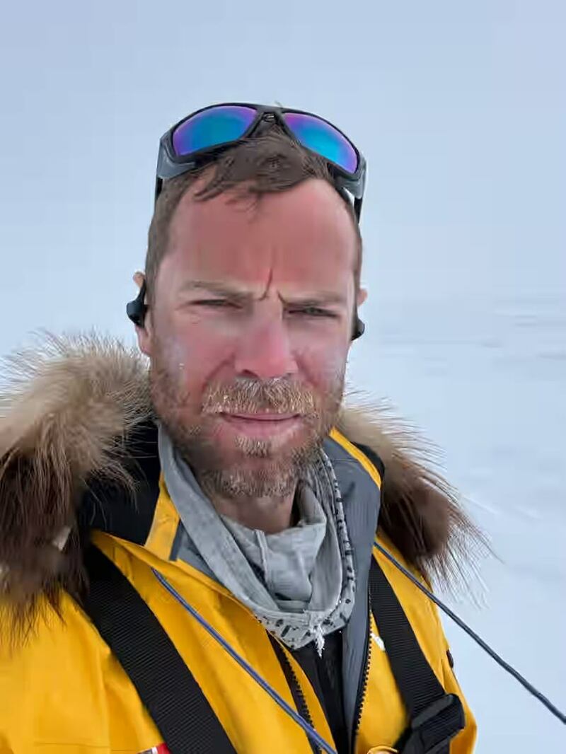 Jonny Huntington completed his solo ski expedition to the South Pole in 46 days