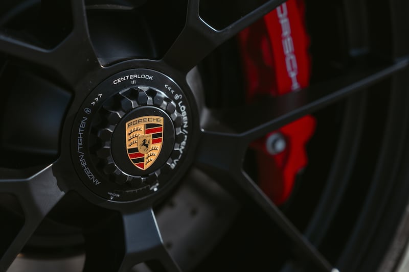 The alloy wheels take their inspiration from motorsport