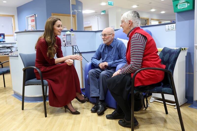 Kate speaking with patient Richard Bosworth