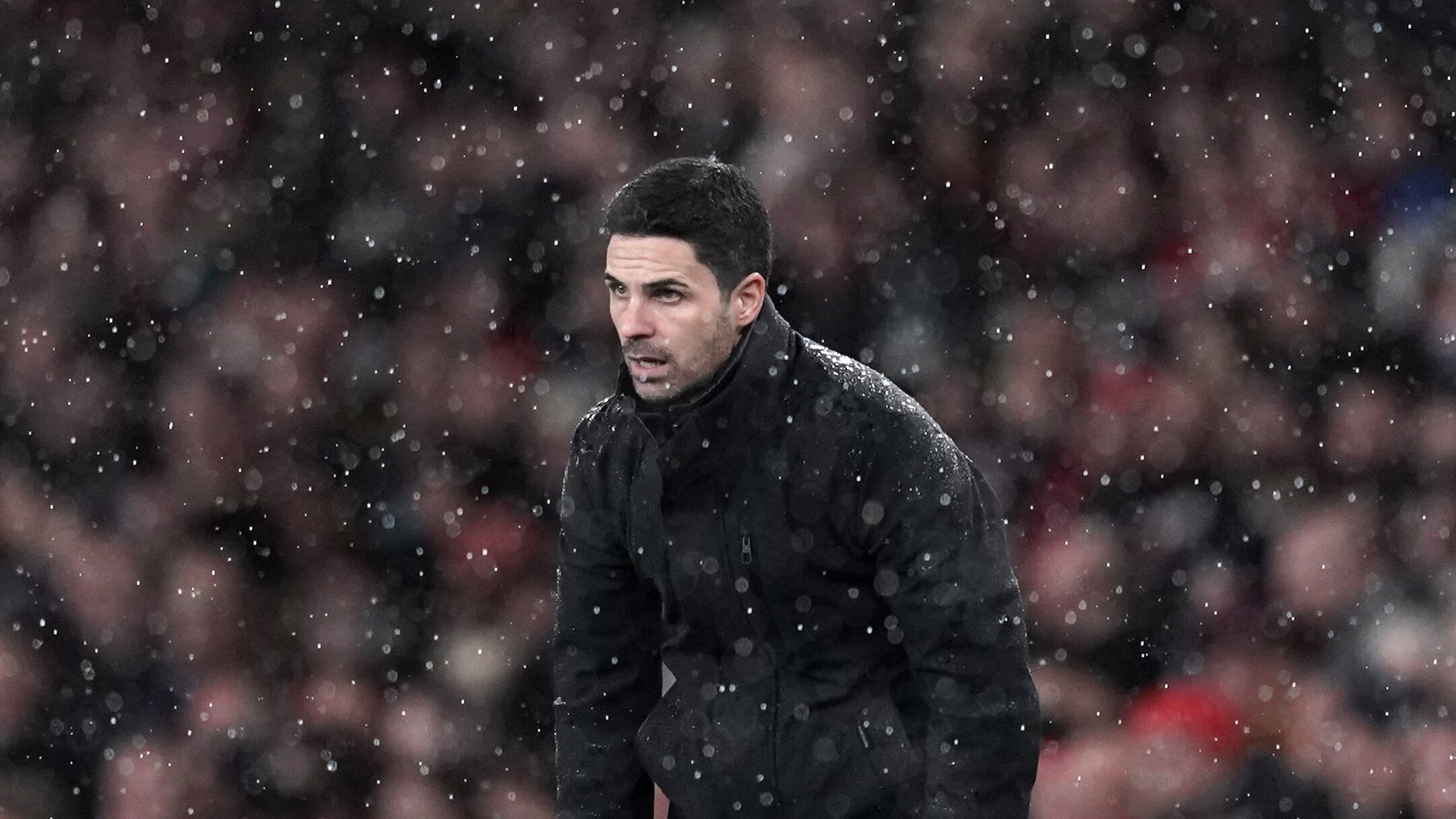 Arsenal manager Mikel Arteta during the Premier League match at the Emirates Stadium, London. Picture date: Thursday December 28, 2023.