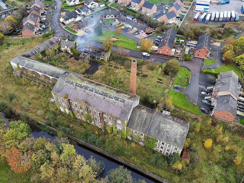 Sintons Mill in Tandragee in Co Armagh that was damage in an overnight fire. PICTURE: MAL MCCANN