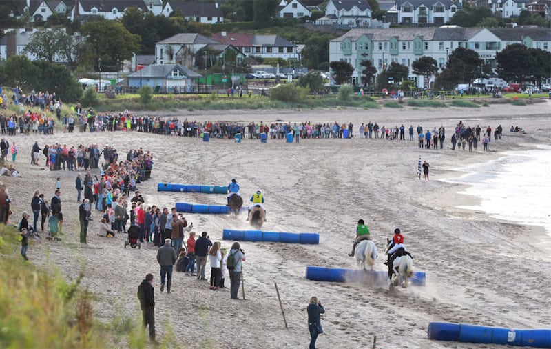 Horse racing on Ballycastle beach as part of the Auld Lammas Fair. Picture by Margaret McLaughlin