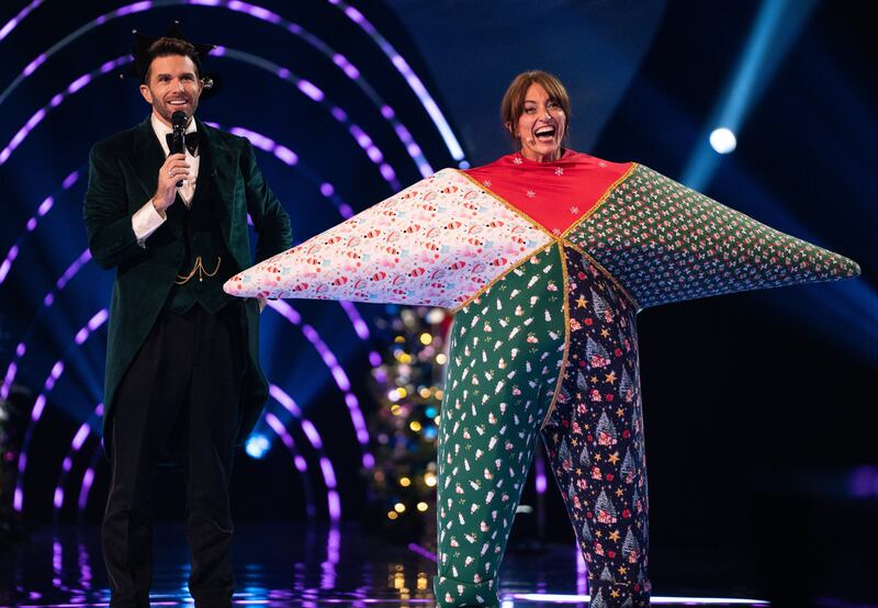 The Masked Singer Christmas Special:on ITV1 and ITVX, pictured Davina McCall. Picture: ©ITV