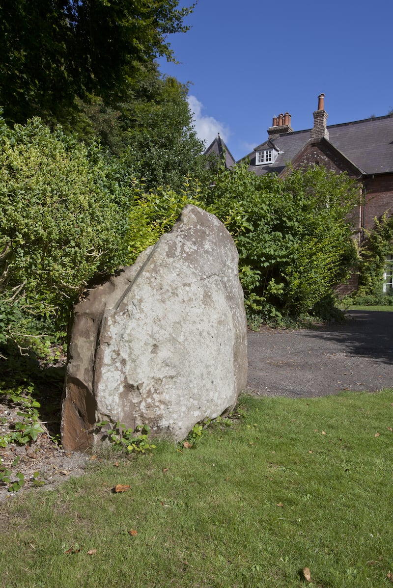 The Sarsen stone, which is now on display at Max Gate