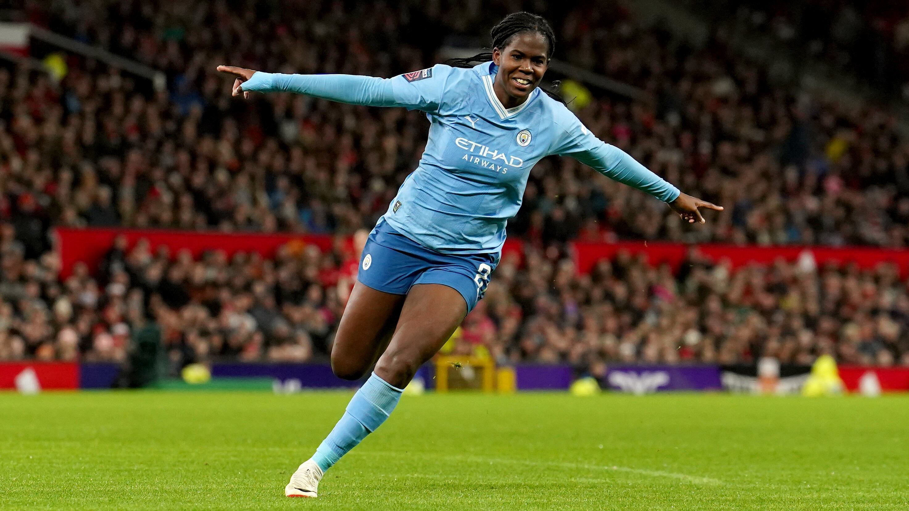 Khadija Shaw is “reaping the rewards” at Manchester City