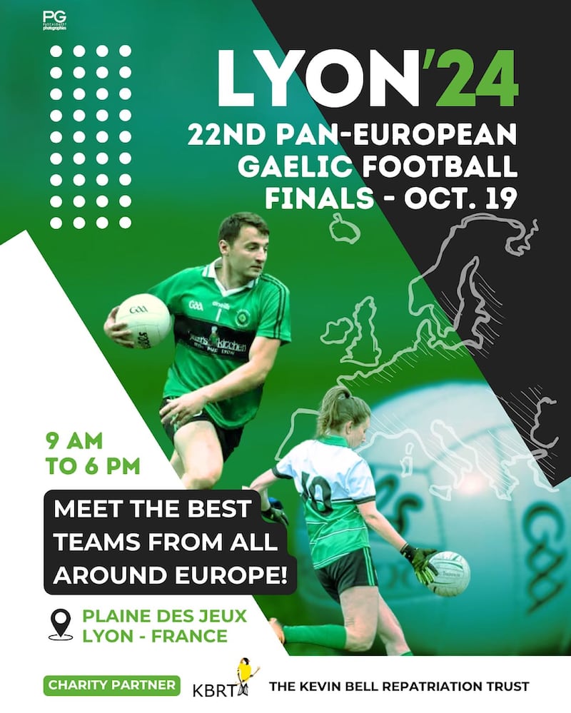 Lyon will host the 22nd Pan-European Gaelic Football finals on Saturday