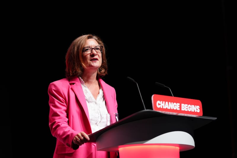 First Minister of Wales Eluned Morgan speaks during the Labour Party Conference at the ACC Liverpool