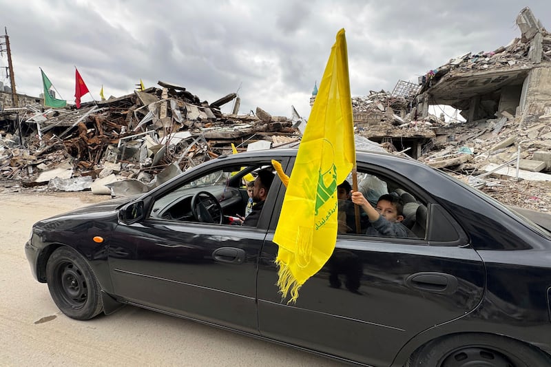 Displaced residents have returned to Nabatiyeh, southern Lebanon (Bassam Hatoum/AP)