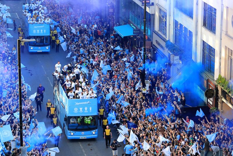 City had four trophies to parade – including the Community Shield – in 2019