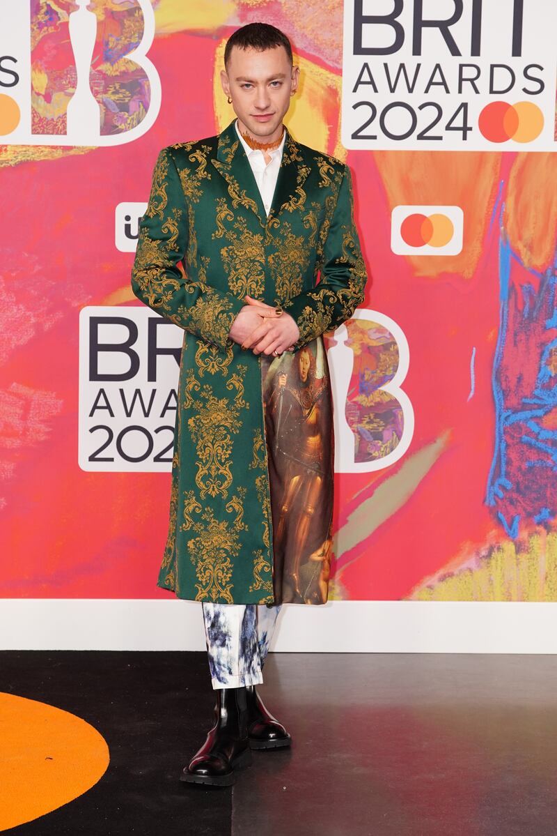 Olly Alexander attending the Brit Awards 2024