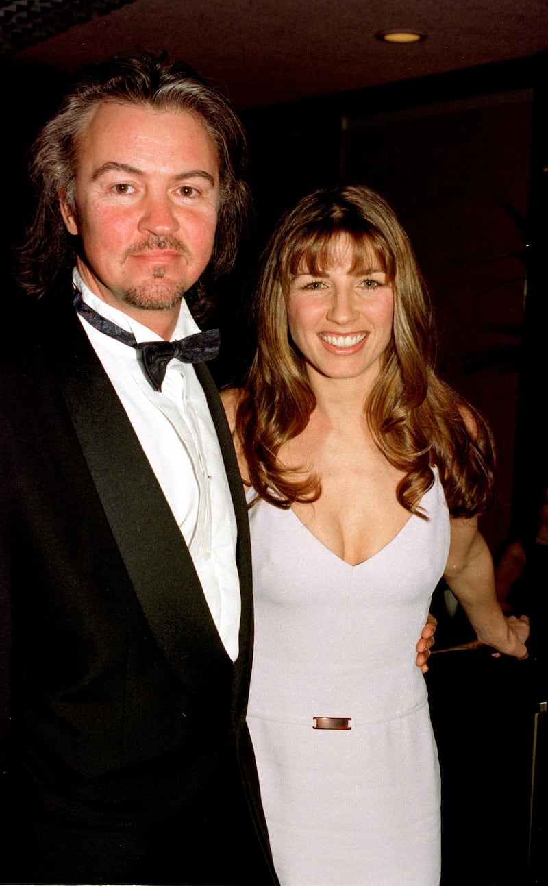 Singer Paul Young with his then-wife Stacey