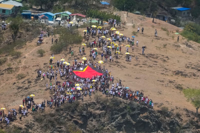 Francis enjoyed a warm reception in East Timor (AP)