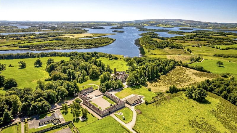 The Belle Isle Estate, near Lisbellaw, which spans 448 acres and includes a castle, 17 cottages and five islands. 