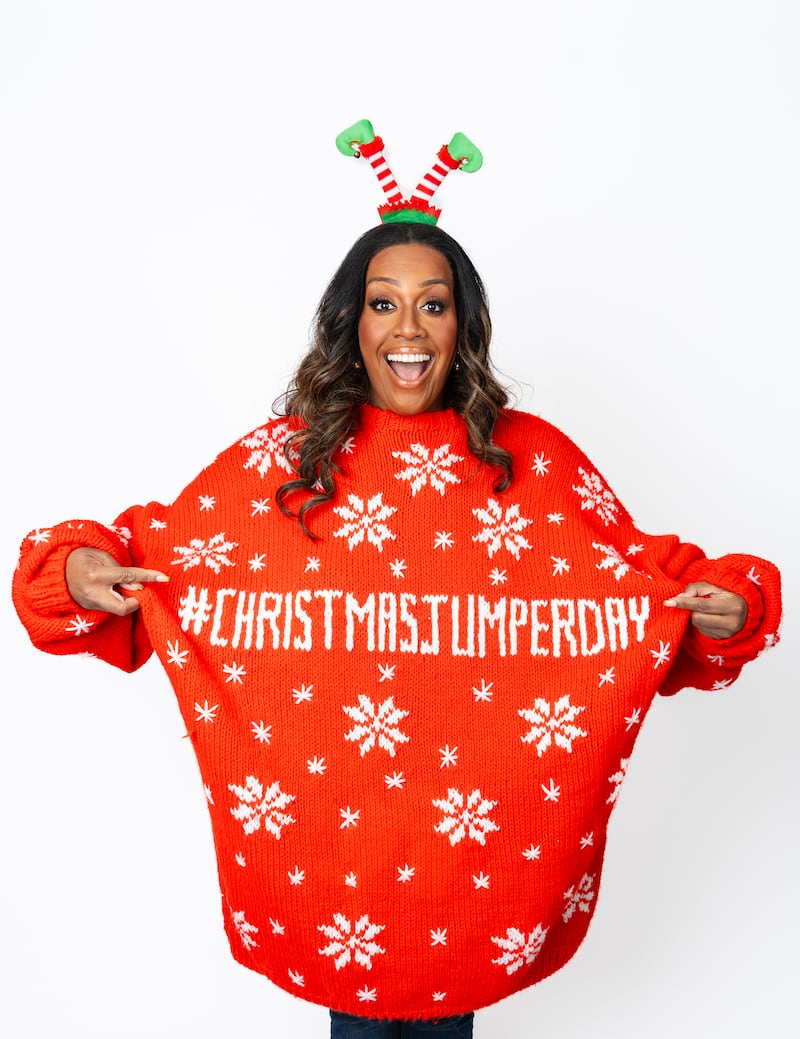 Alison Hammond supports Save the Children’s annual Christmas Jumper Day