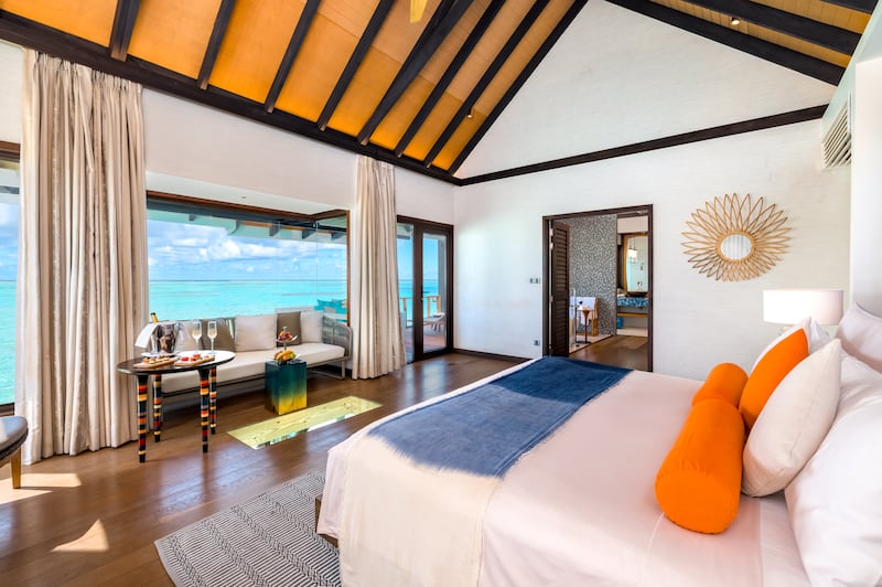 A villa at the Maadhoo resort