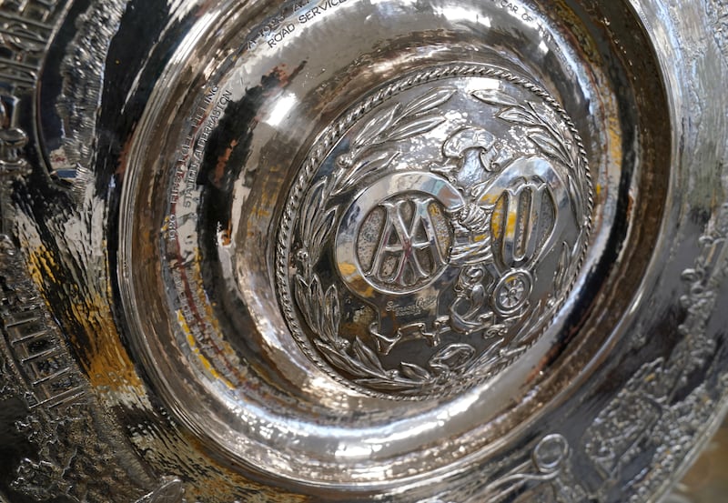 The George V silver presentation charger by celebrated silversmith Omar Ramsden