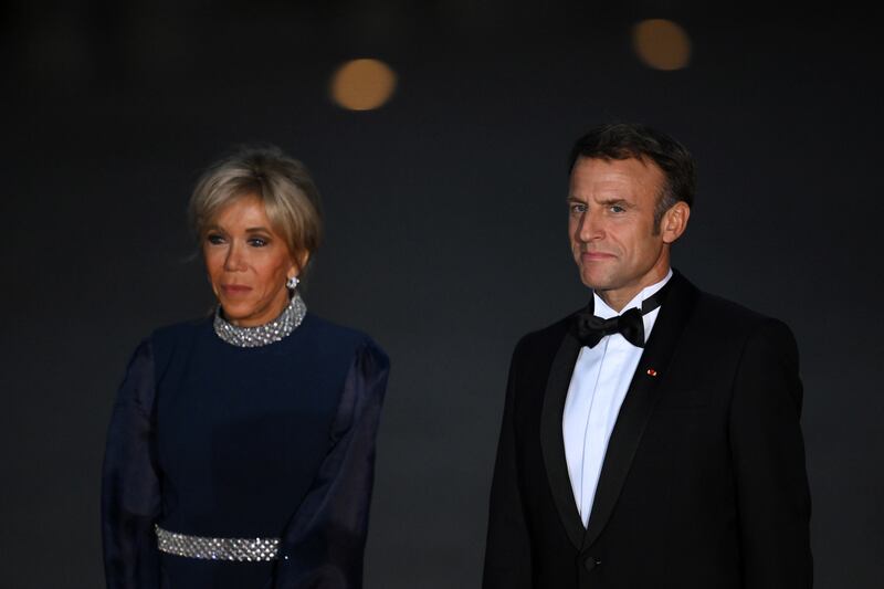 Brigitte Macron and French President Emmanuel Macron