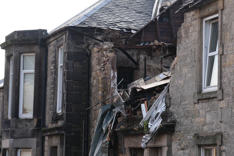 The building has been badly damaged