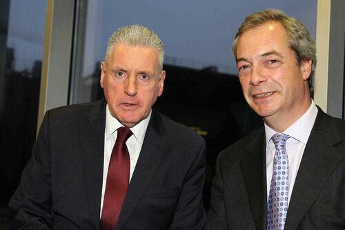 Nigel Farage and Vernon Coaker in Belfast Brexit debate 