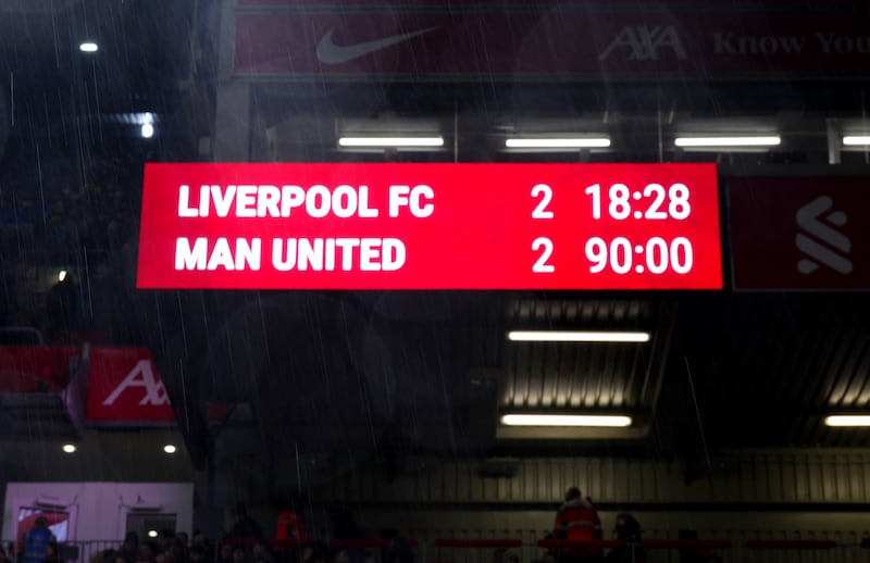 Manchester United drew at Liverpool last time out