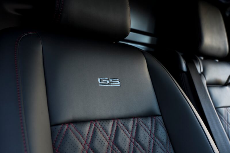 The front seats feature GS logos. (Vauxhall)