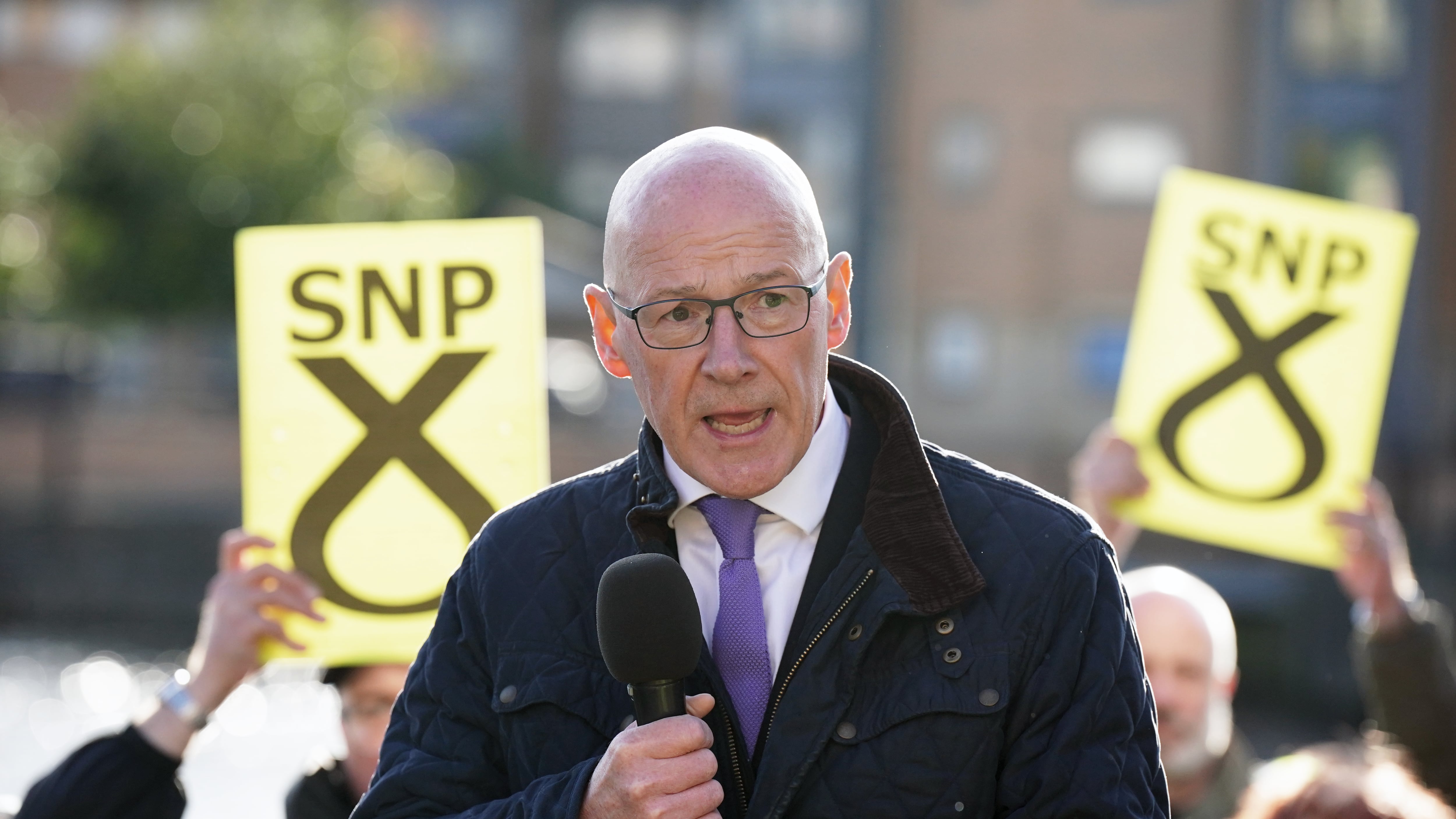 Scottish First Minister and SNP leader John Swinney urged ‘every single SNP voter’ to vote on Thursday