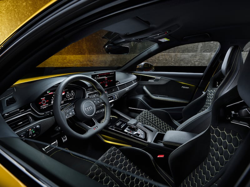 The 25 years edition features carbon bucket seats. (Credit: Audi Press UK)