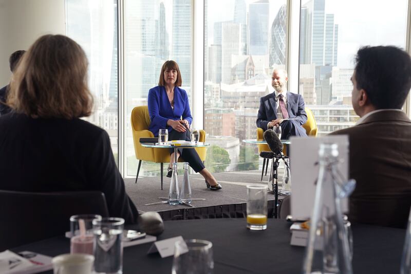 Rachel Reeves and Jonathan Reynolds discussed Labour’s manifesto with senior business leaders in London on Friday.