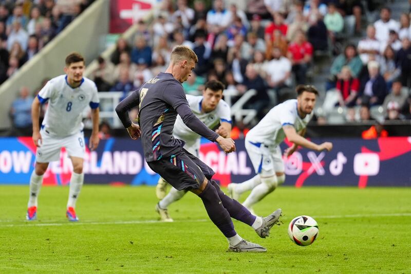 Cole Palmer scored the opening goal from the penalty spot