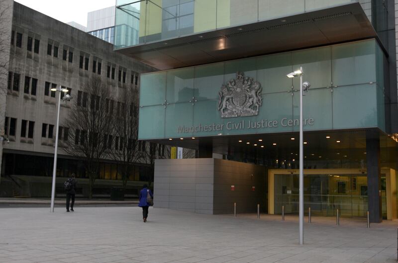 The case is being heard at Manchester Civil Justice Centre