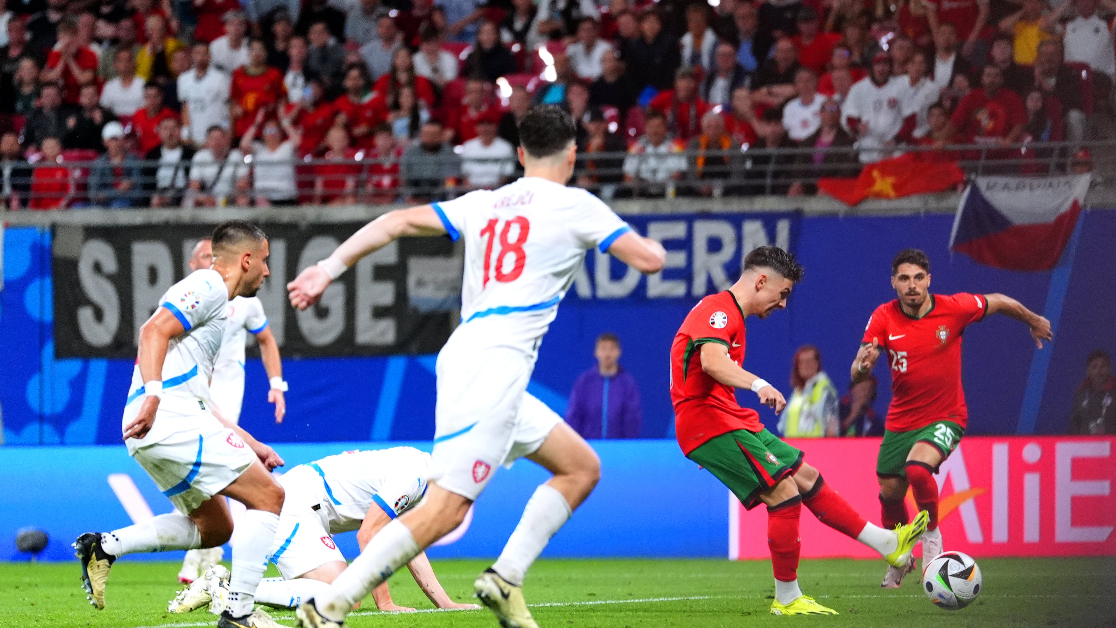 Francisco Conceicao hit the winner on his competitive debut for Portugal