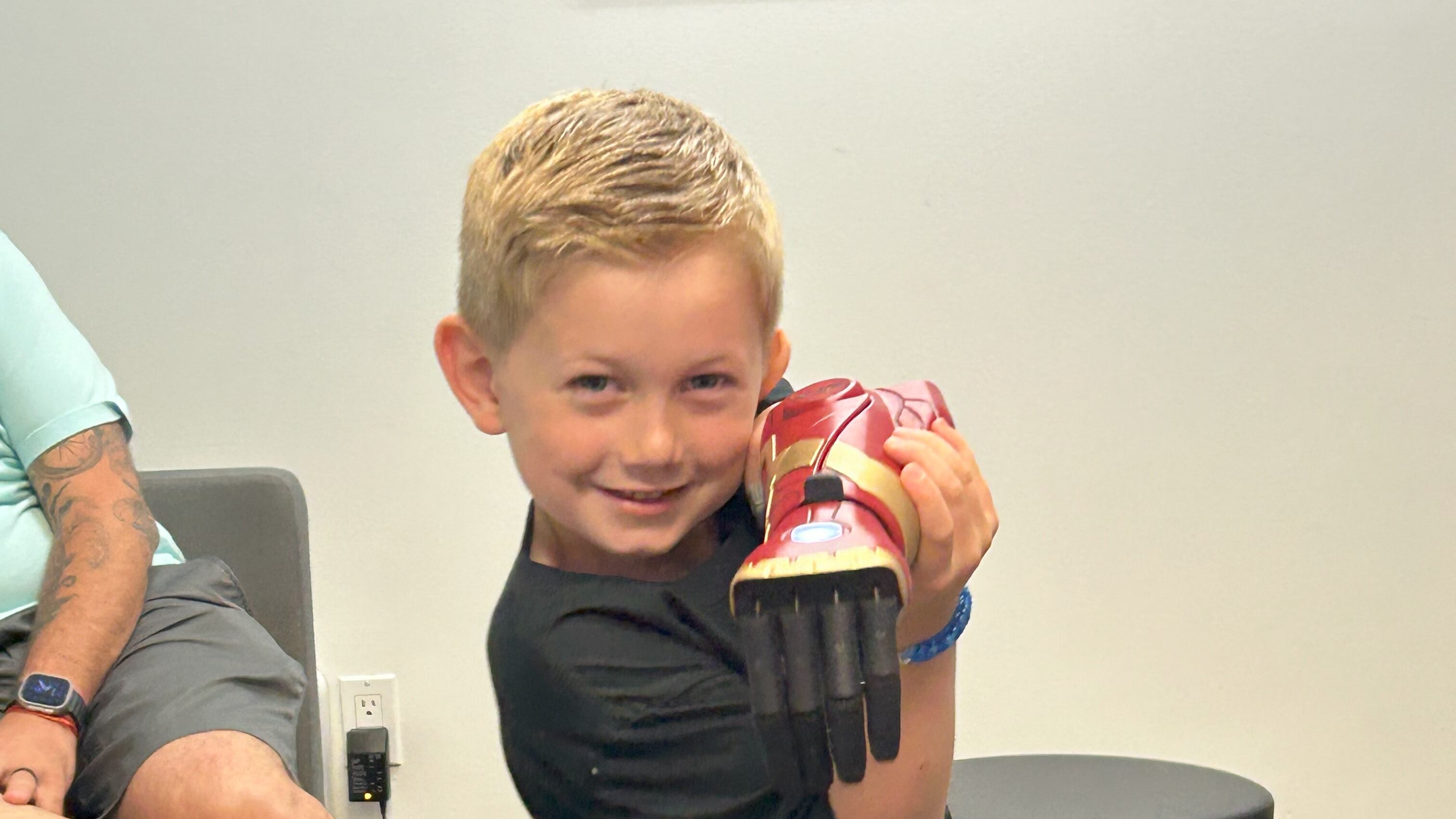 Jordan Marotta, five, has become the youngest person in the world to get a bionic Hero Arm