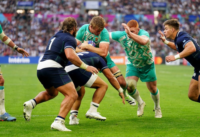 Scotland were beaten by South Africa at the World Cup