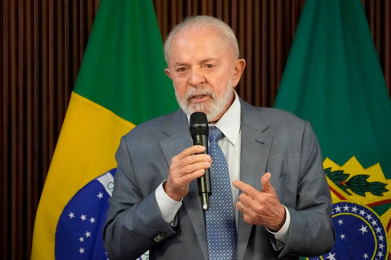 President Luiz Inacio Lula da Silva has recalled Brazil’s ambassador to Israel (AP Photo/Eraldo Peres)