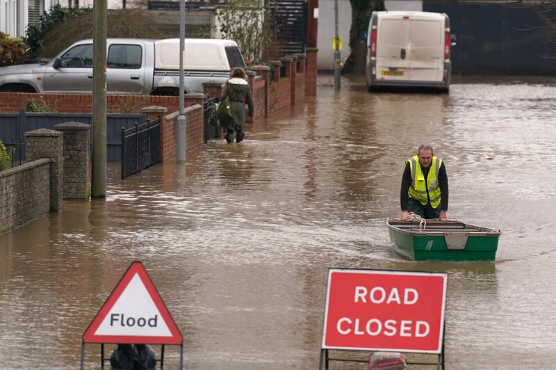 The Environment Agency had more than 130 flood alerts in place across England on Sunday morning