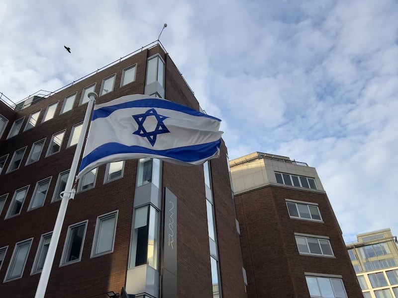 The Israeli Embassy on Shelbourne Road in Dublin