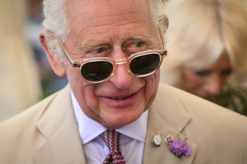 The King during a visit to the Sandringham Flower Show last year